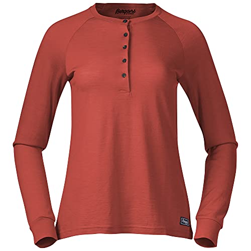 Bergans Lysebu Wool W Henley - Brick - L von Bergans