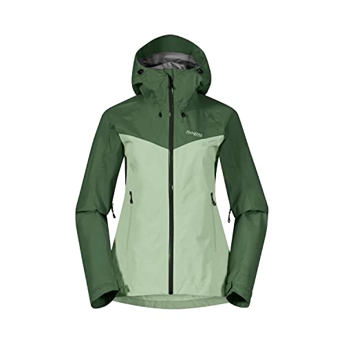 Bergans Damen Skar Light 3L Shell Jacke, light jade green-dk jade green, XL von Bergans