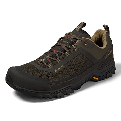 Berghaus Herren Ground Attck Active Gore-Tex Wanderschuhe, Braun/Grün, 46.5 EU von Berghaus