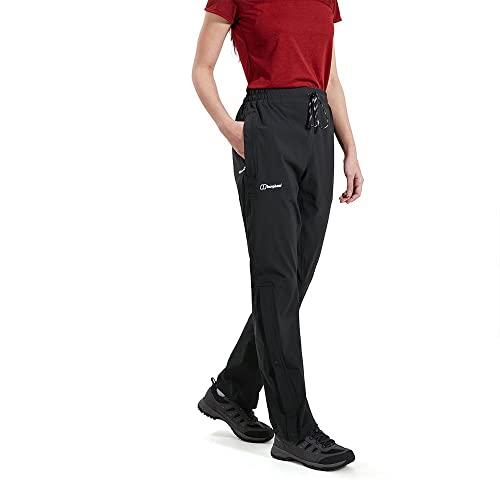 Berghaus Womens Alluvion Rain Pants, Jet Black, 40 (Standard 31 Zóll) von Berghaus