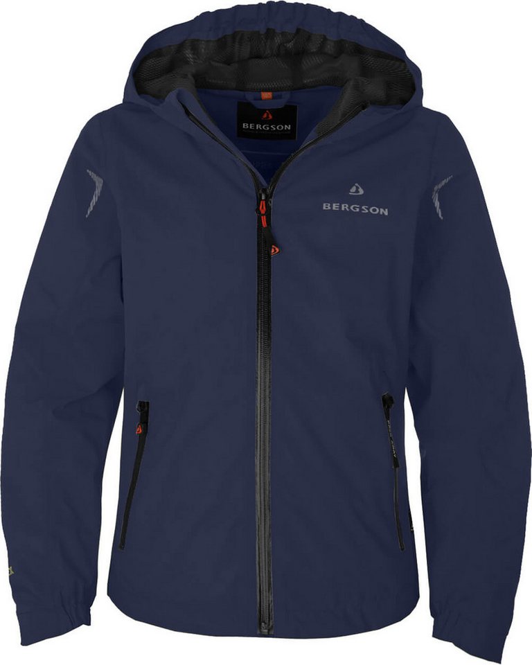 Bergson Regenjacke LIO Kinder Regenjacke, Netzfutter, 12000 mm Wassersäule, Normalgrößen, pe Bergson Regenjacke LIO Kinder Regenjacke, Netzfutter, 12000 mm Wassersäule, Normalgrößen, pe von Bergson