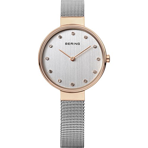 BERING Damen Uhr Quarz Movement - Classic Collection mit Edelstahl und Saphirglas 12034-064 Armbandsuhren - 3 ATM von BERING