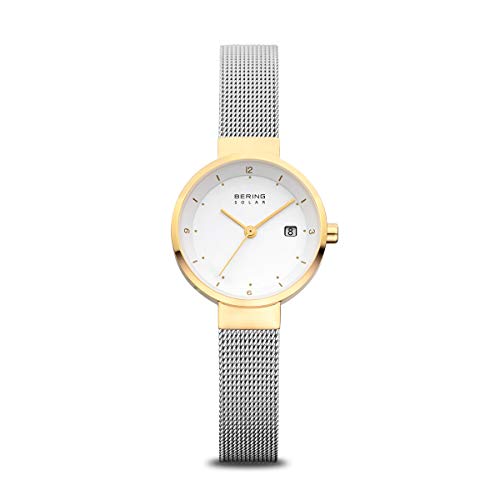 BERING Damen Uhr Solar Movement - Solar Collection mit Edelstahl und Saphirglas 14426-010 von BERING