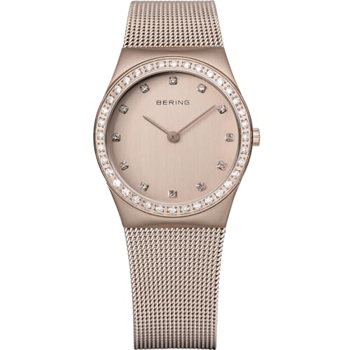 BERING Damen Uhr Quarz Movement - Classic Collection mit Edelstahl und Saphirglas 12430-366 Armbandsuhren - 5 ATM von BERING