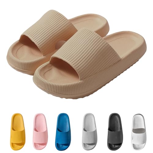 Berisyios Orthoslipper Original, Orthoslipper füR Maximalen Komfort Unisex Wolken Hausschuhe Badeschlappen (Khaki, Erwachsene, 36, Numerisch (von/bis), EU Schuhgrößensystem, 37, M) von Berisyios