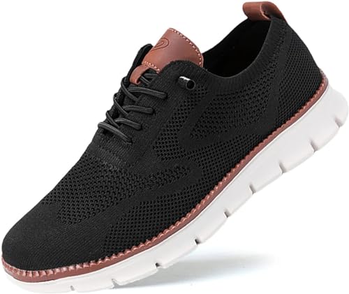 Wearbreeze Herren-Schuhe, ultra-bequeme Schuhe, bequeme orthopädische Schuhe, Herren-Schlupfschuhe, Fußgewölbeunterstützung, Bootsschuhe, Herren-Oxfords, Business-, Walking-Tennisschuhe, Mesh-Sneaker, von Berrynight