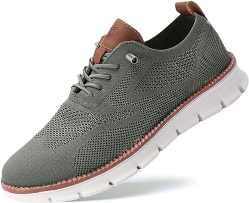 Wearbreeze Herren-Schuhe, ultra-bequeme Schuhe, bequeme orthopädische Schuhe, Herren-Schlupfschuhe, Fußgewölbeunterstützung, Bootsschuhe, Herren-Oxfords, Business-, Walking-Tennisschuhe, Mesh-Sneaker, von Berrynight