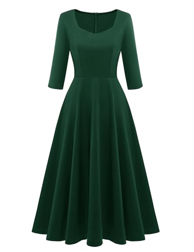 Berylove Cocktailkleid Damen Lang Brautjungfernkleider Dunkelgrünes Kleid Abschlusskleider Umstandskleid Festlich Herbst Kleider Damen Kleid Grün Kleider BLP8010 DarkGreen S Berylove Cocktailkleid Damen Lang Brautjungfernkleider Dunkelgrünes Kleid Abschlusskleider Umstandskleid Festlich Herbst Kleider Damen Kleid Grün Kleider BLP8010 DarkGreen S von Berylove