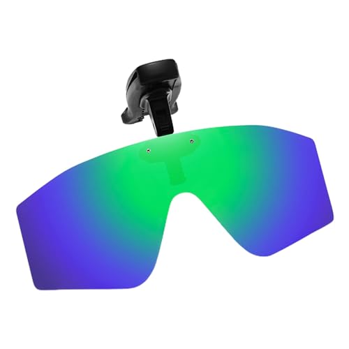 Besreey Clip-on-Sonnenbrillen über Korrekturbrillen,polarisierte Clip-on-Sonnenbrillen für Herren - Vision Polarisierte Hutvisiere Clips Hutclip auf verstellbare Sonnenbrillen - Herren-Sonnenbrille von Besreey