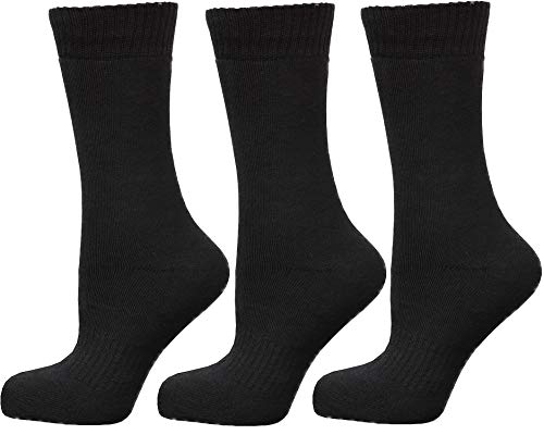 BestSale247 6 Paar Herren Thermo Socken Warme Vollfrottee Socken Wintersocken Sportsocken (Schwarz / 6 Paar, 39-42) von BestSale247