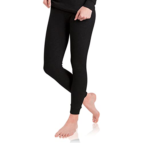 BestSale247 Damen Mädchen Thermo Unterhose Lang Skiunterwäsche (Schwarz, M) von BestSale247