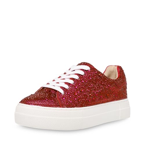 Betsey Johnson Damen Sidny Sneaker, Rot/Ausflug, einfarbig (Getaway Solids), 37 EU von Betsey Johnson