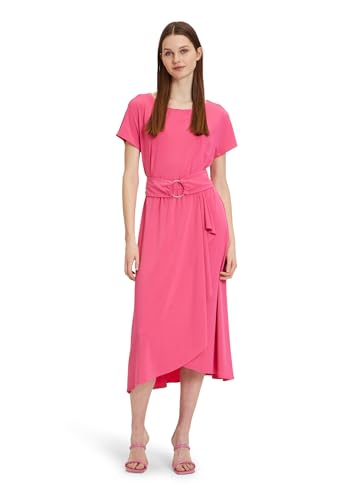 Betty Barclay Damen Midikleid mit Volant Pink Flambé,36 von Betty Barclay