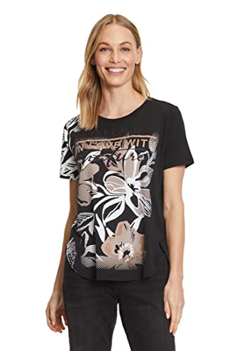 Betty Barclay Damen 2328/1224 T-Shirt, Black/Cream, 40 von Betty Barclay