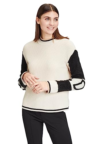 Betty Barclay Damen 5900/1815 Strickpullover Kurz 1/1 Arm, Patch Beige/Black, 40 von Betty Barclay