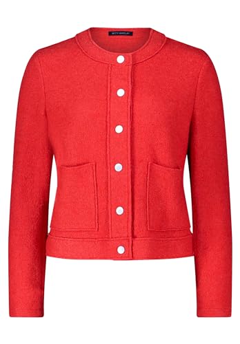 Betty Barclay Damen Blazer-Jacke mit Taschen Poppy Red,36 von Betty Barclay