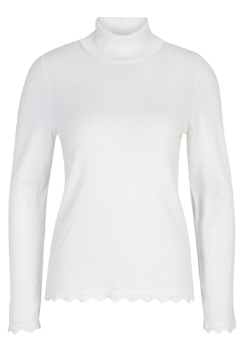 Betty Barclay Damen Feinstrickpullover mit Wellenstruktur Offwhite,36 von Betty Barclay