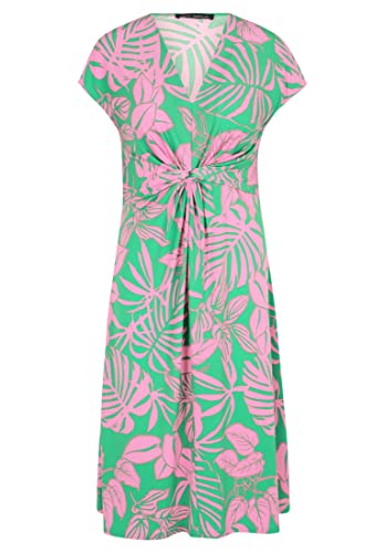 Betty Barclay Damen Freizeitkleid ohne Verschluss Green/Pink,46 von Betty Barclay