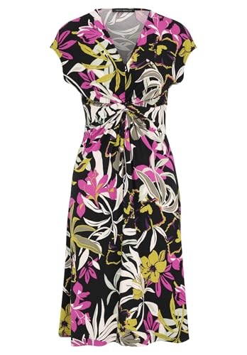 Betty Barclay Damen Jerseykleid mit Raffung 36, Black/Khaki Betty Barclay Damen Jerseykleid mit Raffung 36, Black/Khaki von Betty Barclay