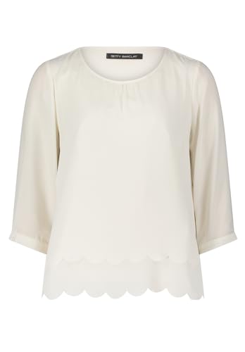 Betty Barclay Damen Schlupfbluse unifarben Offwhite,40 von Betty Barclay