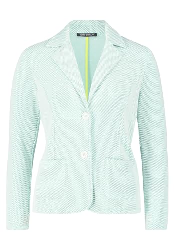 Betty Barclay Damen Shirtblazer mit aufgesetzten Taschen Green/Cream,42 von Betty Barclay