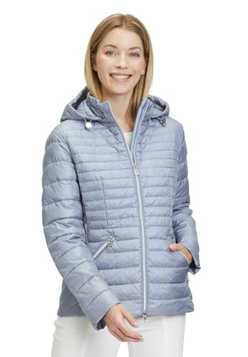 Betty Barclay Damen Steppjacke mit abnehmbarer Kapuze Blau,38 von Betty Barclay