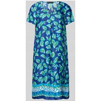 Betty Barclay Knielanges Kleid aus Viskose mit Allover-Motiv-Print in Hellblau, Größe 40 von Betty Barclay