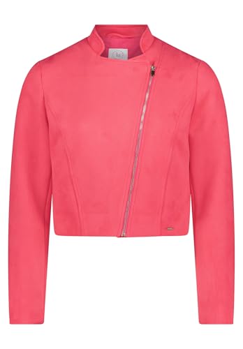 Betty & Co Damen Bikerjacke mit Stehkragen 44, Koralle Betty & Co Damen Bikerjacke mit Stehkragen 44, Koralle von Betty & Co