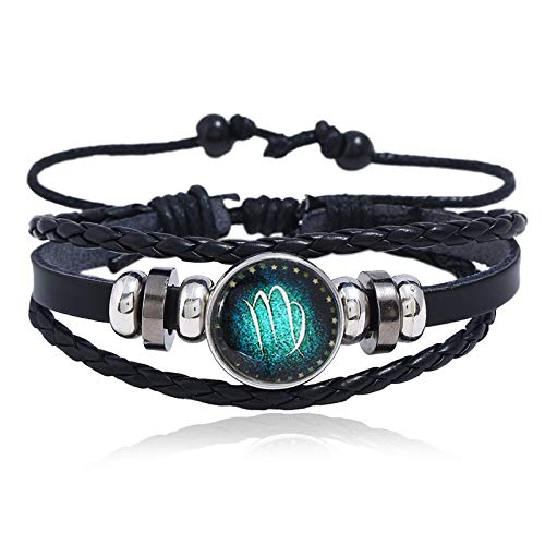 Beyond Herrenarmband Sternzeichen Horoskop Armband für Männer Midnight Sky (Jungfrau) von Beyond