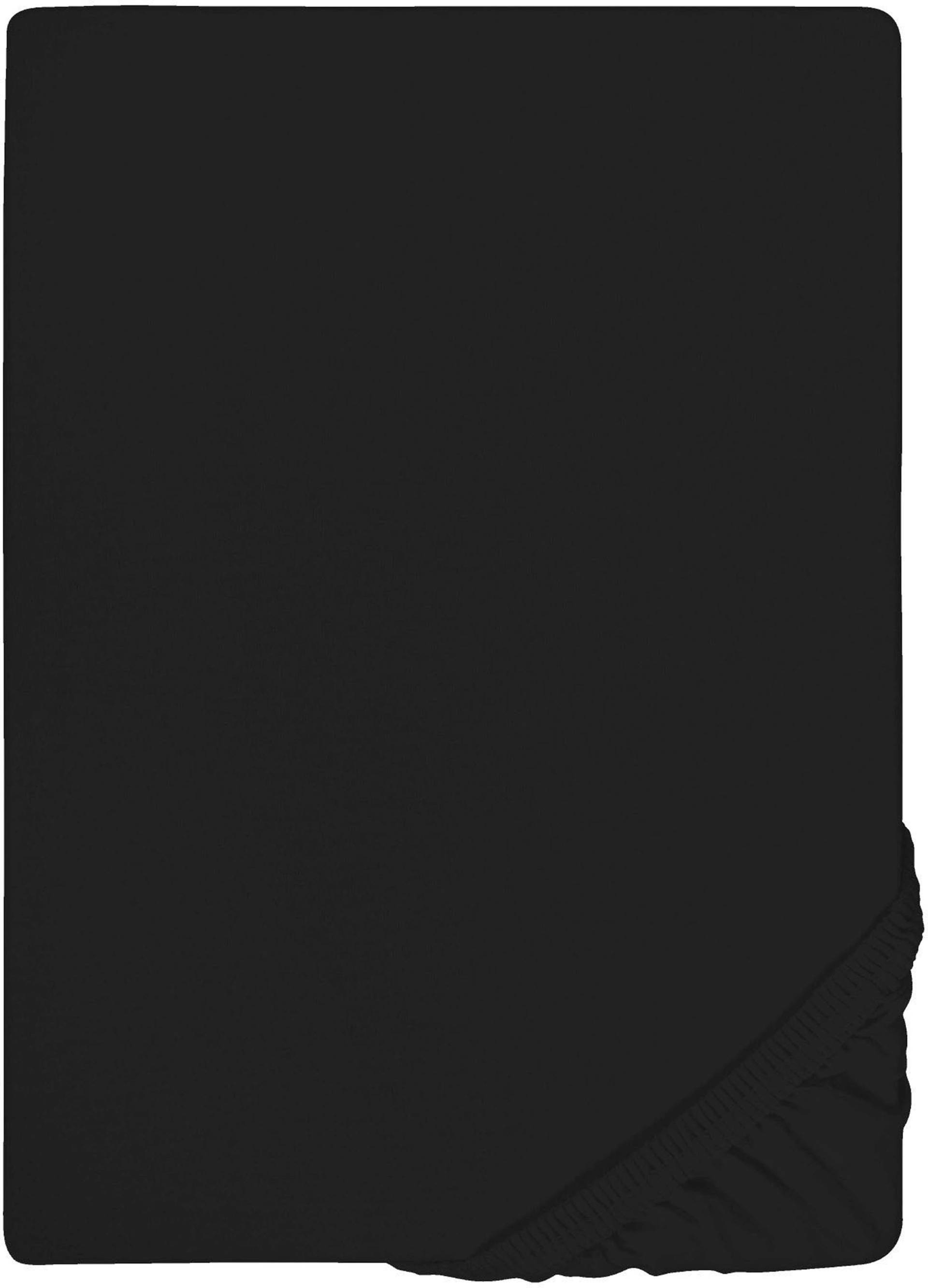 Biberna Spannbettlaken "Conny", hochwertiges Jersey-Elasthan geeignet für Wasser- und Boxspringbetten von Biberna