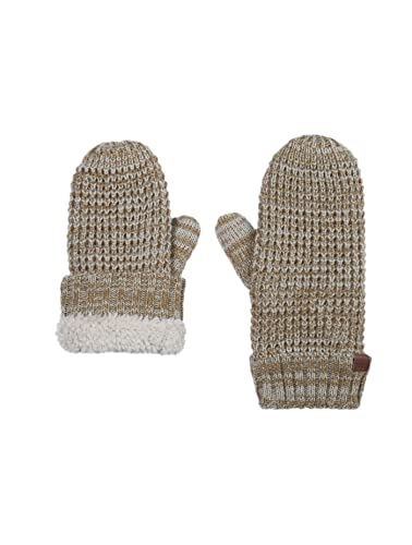 BICKLEY+MITCHELL Women's Structured Knitted with Teddy Lining 2055-03-5-112 Mittens, Sand Twist, One Size von Bickley & Mitchell