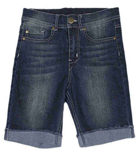 BIENZOE Mädchen Jean Denim Short Dunkler Denim Größe 10 von BIENZOE