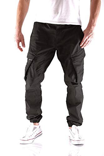 Big Seven Ben Straight Tapered Herren Cargo Hose, Hosengröße:W40/L32, Farbe:Schwarz (Black Beauty) von Big Seven