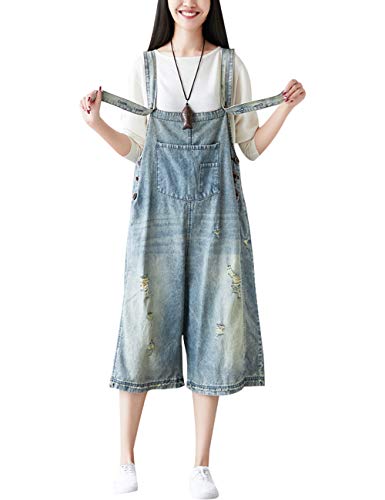 Bigassets Damen Verstellbarer Riemen Denim Straps Rock Ärmelloses Kleid Style 3 Light Blue Bigassets Damen Verstellbarer Riemen Denim Straps Rock Ärmelloses Kleid Style 3 Light Blue von Bigassets
