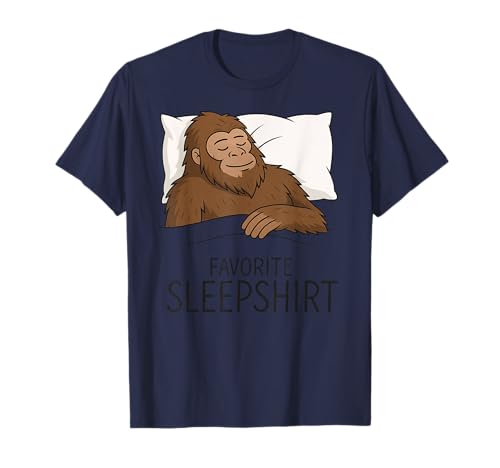 Bigfoot Favourite Sleepshirt Schlafanzug für Jungen, Mädchen, Kinder T-Shirt Bigfoot Favourite Sleepshirt Schlafanzug für Jungen, Mädchen, Kinder T-Shirt von BigfootAxis1