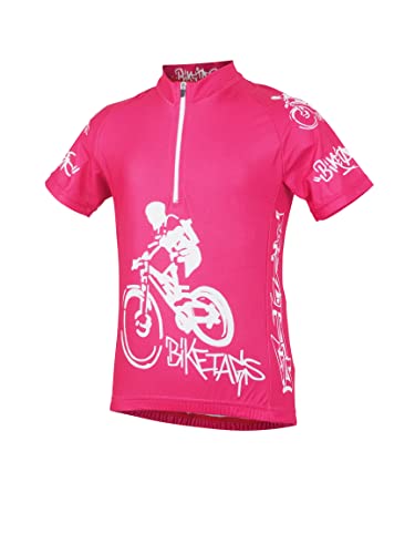 Biketags Radtrikot Elementar Pink (152) von Biketags