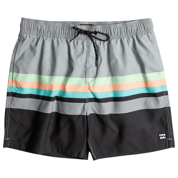 Billabong - All Day HTR Stripes Layback - Badehose Gr XXL grau von Billabong