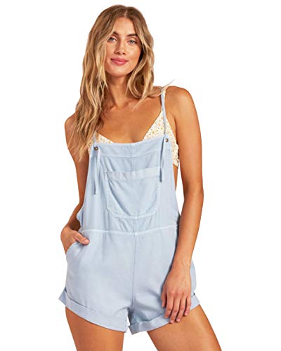 Billabong Women's Wild Pursuit Short Overall, Light Chambray, XS von Billabong