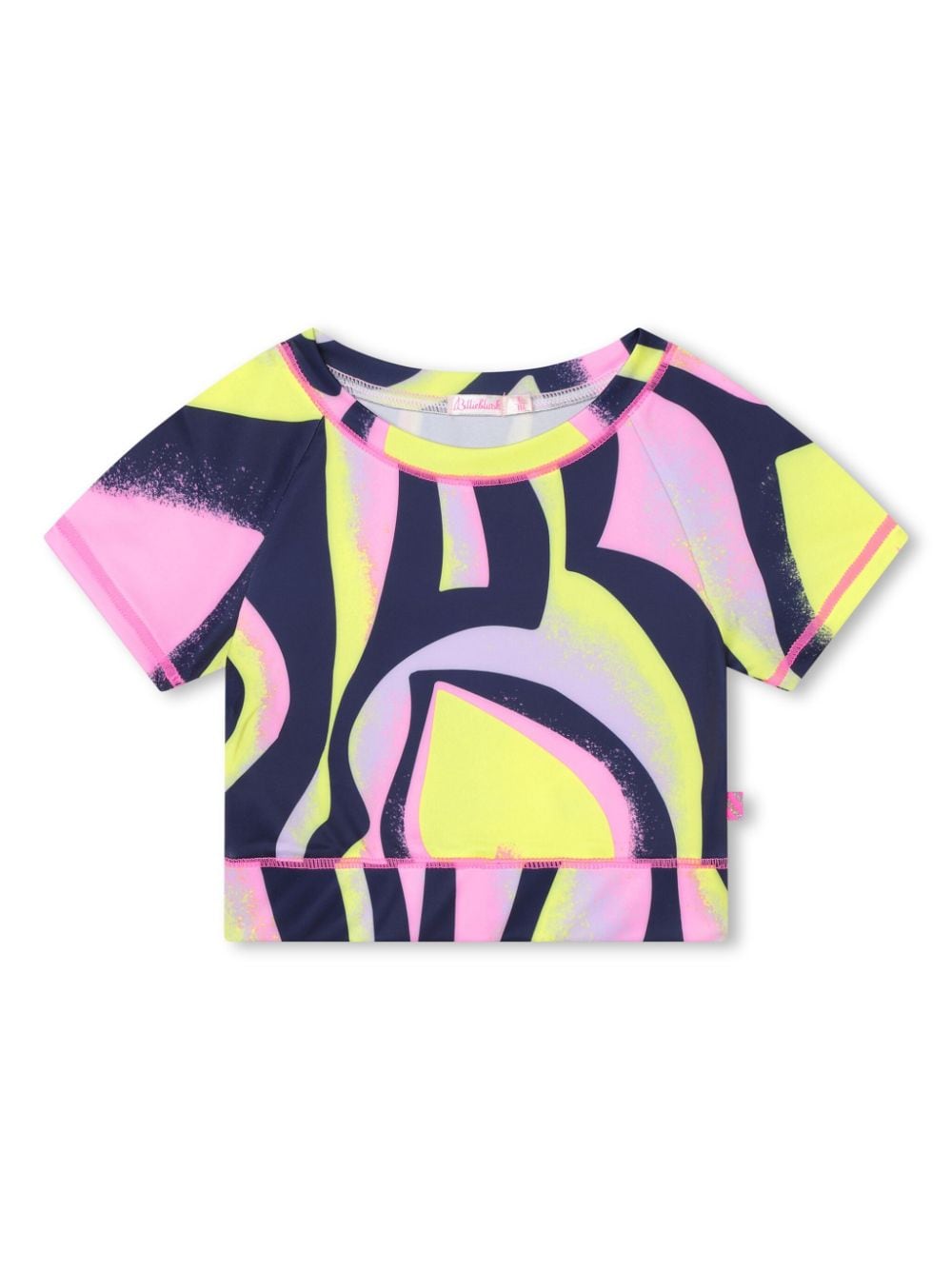 Billieblush T-Shirt mit abstraktem Print - Violett von Billieblush