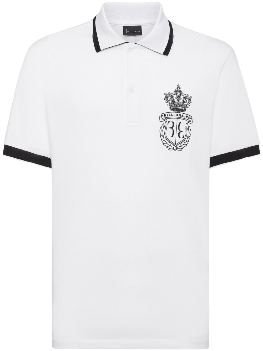 Billionaire Poloshirt mit Logo-Stickerei - Weiß von Billionaire