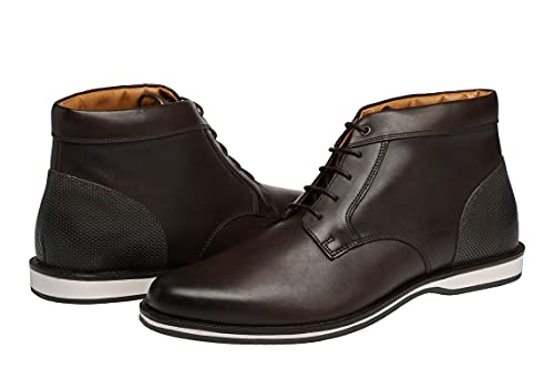 Elegante Herren Leder Desert Boots in braun I Stiefel für Männer I Männer Stieffeleten I Chelsea Lederstiefel I Men boots leather I (numeric_46) von Bioflex