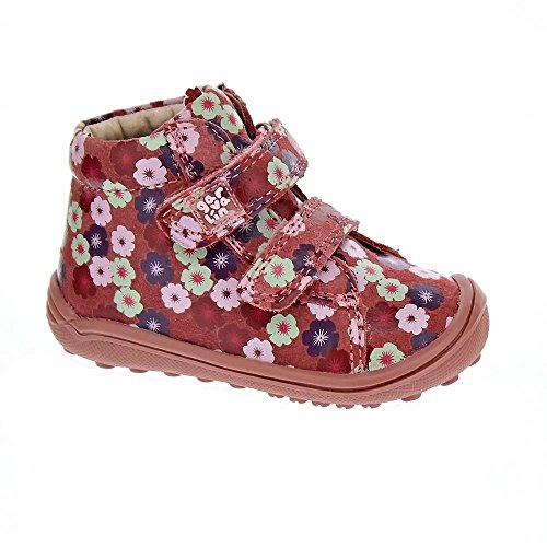 Biomecanics Jungen Mädchen 171300 Bootsschuh, Rosa und Blumen Spaltleder Bedruckt, 19 EU von Biomecanics