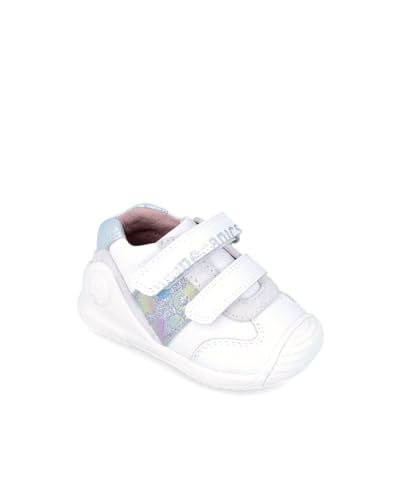 Garvalín Jungen Mädchen 242112 Sneaker, weiß, 18 EU von Biomecanics