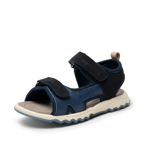 Bisgaard Kinder Sandalen Coco Dunkelblau Leder-Textil, Größe:30, Farbauswahl:blau von Bisgaard