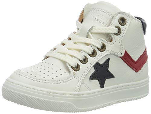 Bisgaard Jungen Isak Hohe Sneaker, Weiß (White/red 1909), 29 EU von Bisgaard