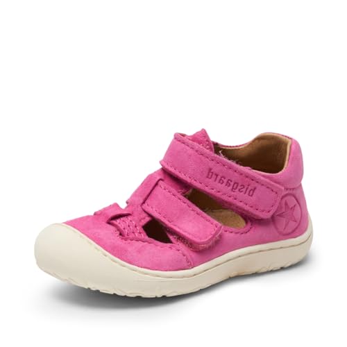 Bisgaard Mädchen Sandalen HANA Pink Rauleder, Größe:23, Farbauswahl:Rose/pink von Bisgaard