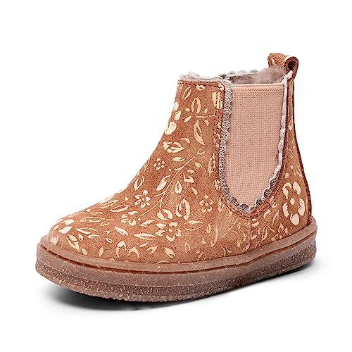 Bisgaard siggi Lamb First Walker Shoe, Brandy Flowers, 24 EU von Bisgaard