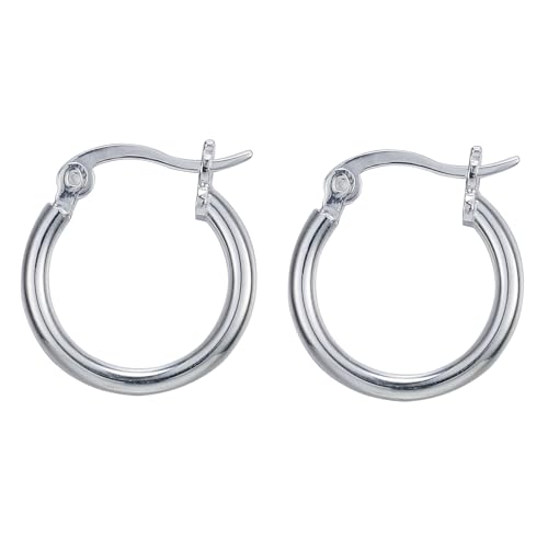 Bishilin Damen Ohrringe Silber 925, Creolen Ohrringe 50MM Hoop Silber Ohrringe Hypoallergen für Mädchen von Bishilin