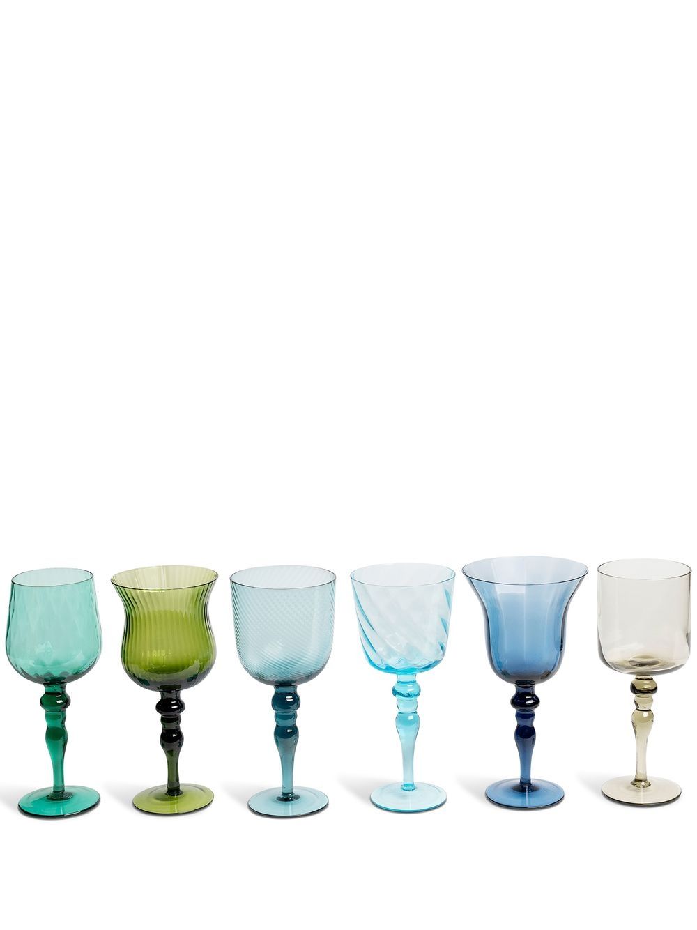 Bitossi Home 6er-Set Weingläser - Blau von Bitossi Home