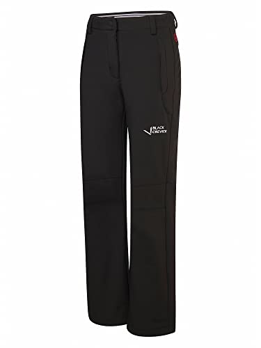 Black Crevice Damen Softshellhose, Black/White, 46 von Black Crevice